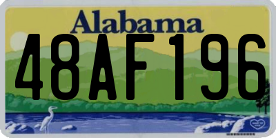 AL license plate 48AF196