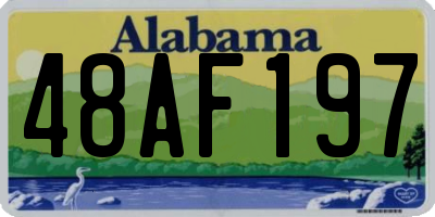 AL license plate 48AF197