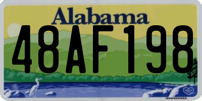 AL license plate 48AF198