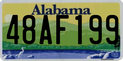 AL license plate 48AF199