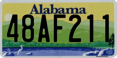 AL license plate 48AF211