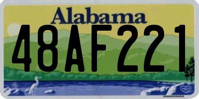 AL license plate 48AF221