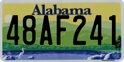 AL license plate 48AF241