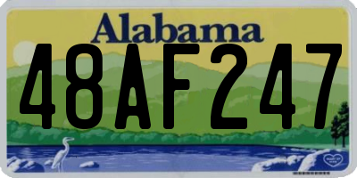 AL license plate 48AF247