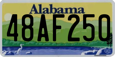 AL license plate 48AF250