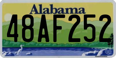 AL license plate 48AF252