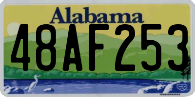 AL license plate 48AF253