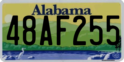 AL license plate 48AF255