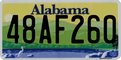 AL license plate 48AF260