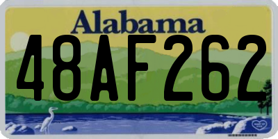 AL license plate 48AF262