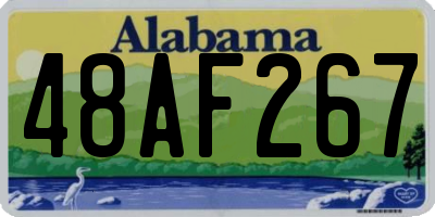 AL license plate 48AF267