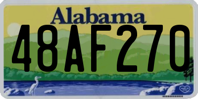 AL license plate 48AF270
