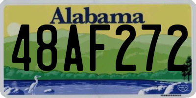 AL license plate 48AF272