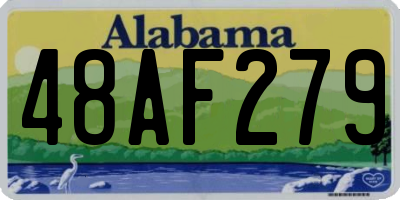 AL license plate 48AF279
