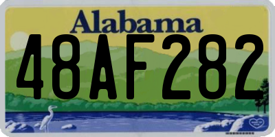 AL license plate 48AF282