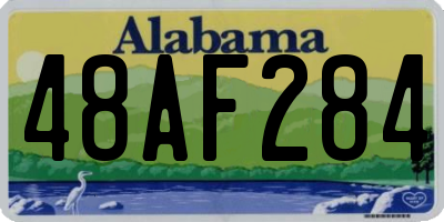 AL license plate 48AF284
