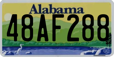 AL license plate 48AF288