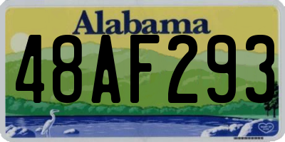 AL license plate 48AF293