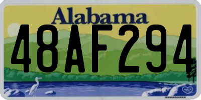 AL license plate 48AF294