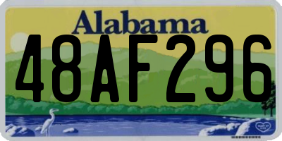 AL license plate 48AF296