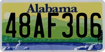 AL license plate 48AF306