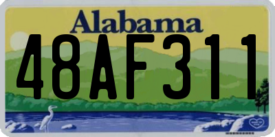AL license plate 48AF311