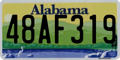 AL license plate 48AF319