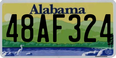 AL license plate 48AF324