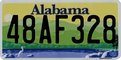 AL license plate 48AF328