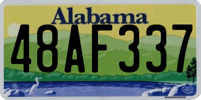 AL license plate 48AF337
