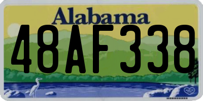 AL license plate 48AF338