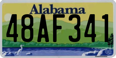 AL license plate 48AF341