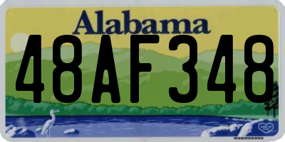 AL license plate 48AF348
