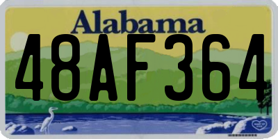 AL license plate 48AF364