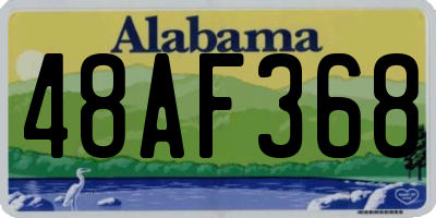 AL license plate 48AF368