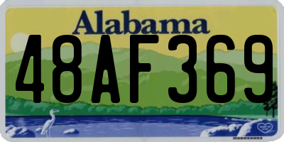 AL license plate 48AF369