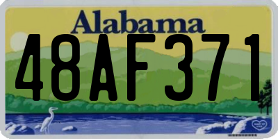 AL license plate 48AF371