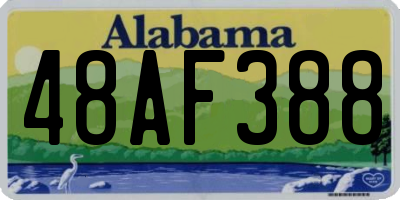 AL license plate 48AF388
