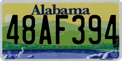 AL license plate 48AF394