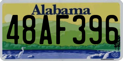 AL license plate 48AF396
