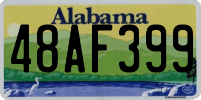 AL license plate 48AF399