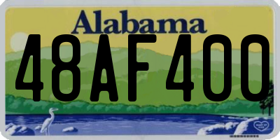 AL license plate 48AF400