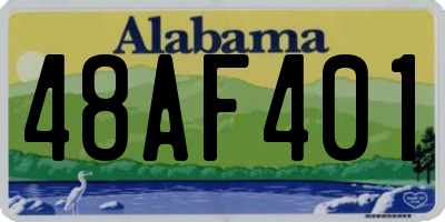 AL license plate 48AF401