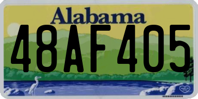 AL license plate 48AF405