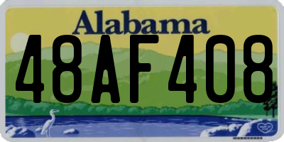 AL license plate 48AF408