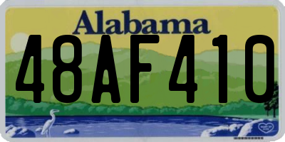 AL license plate 48AF410