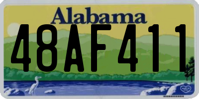AL license plate 48AF411
