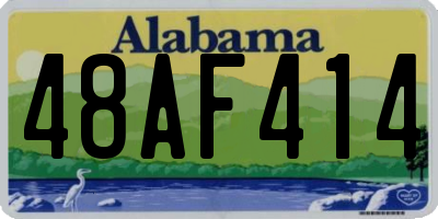 AL license plate 48AF414