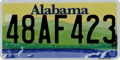 AL license plate 48AF423