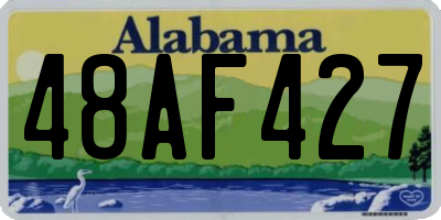 AL license plate 48AF427